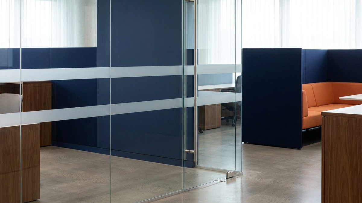 Beitragsbild: Markierungshöhe für Glastüren: 40–70 & 120–160 cm richtig umsetzen