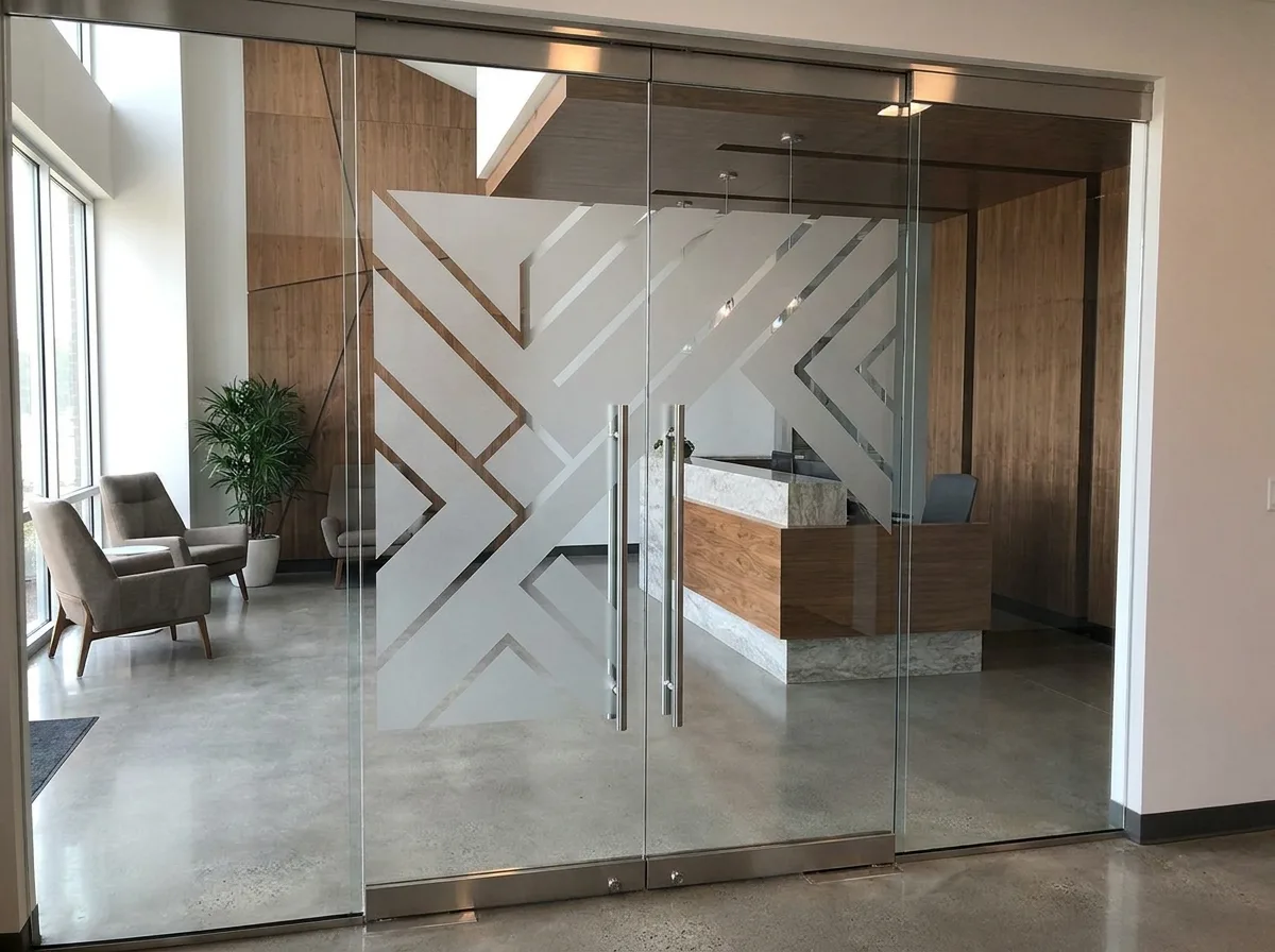Glasdekorfolie-Variante: Individuelles Motiv & Logo